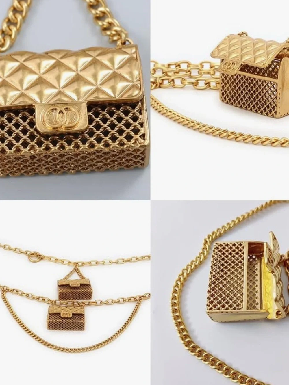 Vintage Style Mini Bag Chain Belt